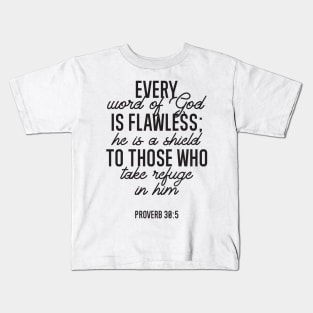 Proverb 30:5 Bible Verse Kids T-Shirt